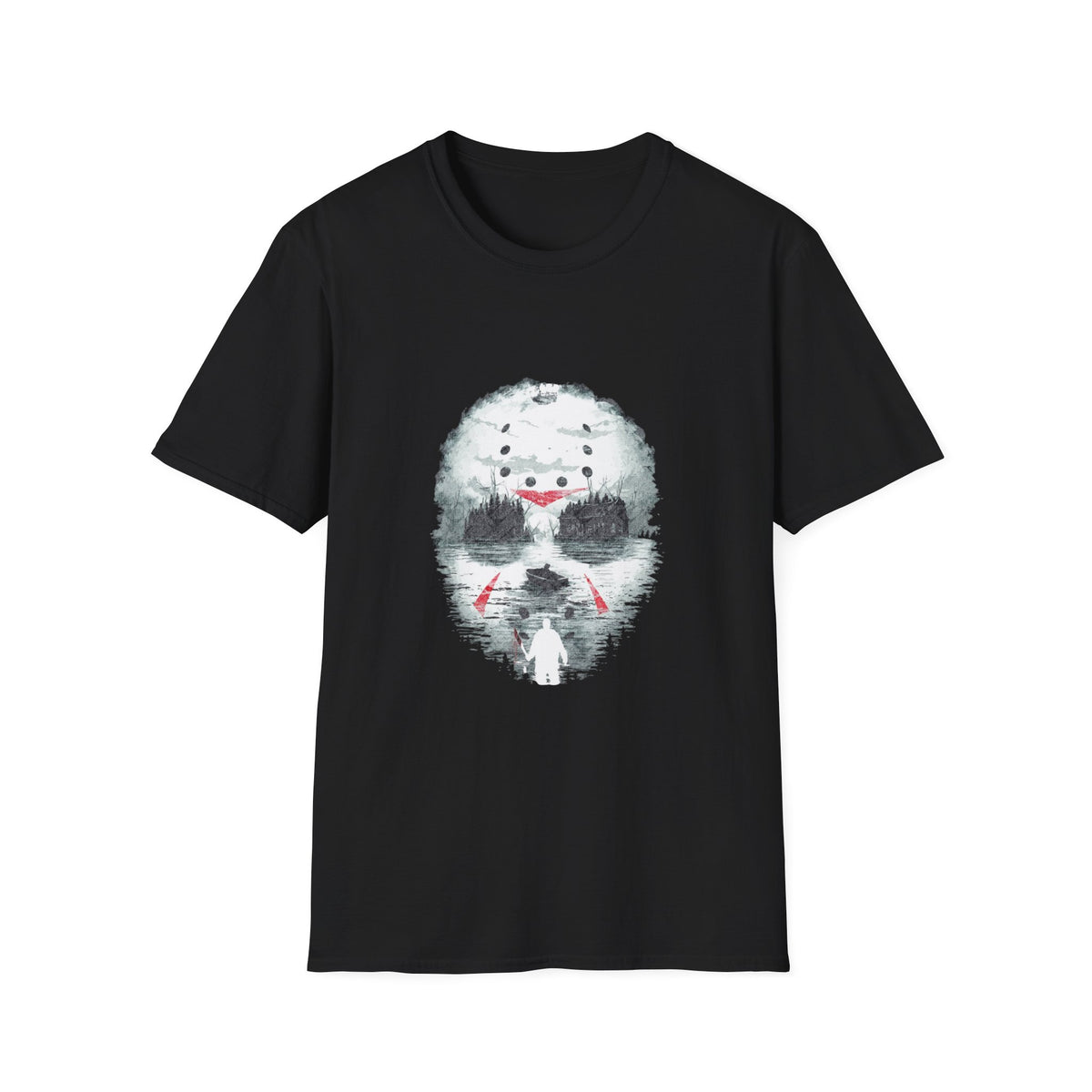 Horror Hockey Mask Friday The 13th T-Shirt —  Jason Inspired Graphic Tee