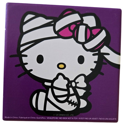 Sanrio Hello Kitty Ceramic Halloween Coasters Set of 4 Mummy Pumpkin
