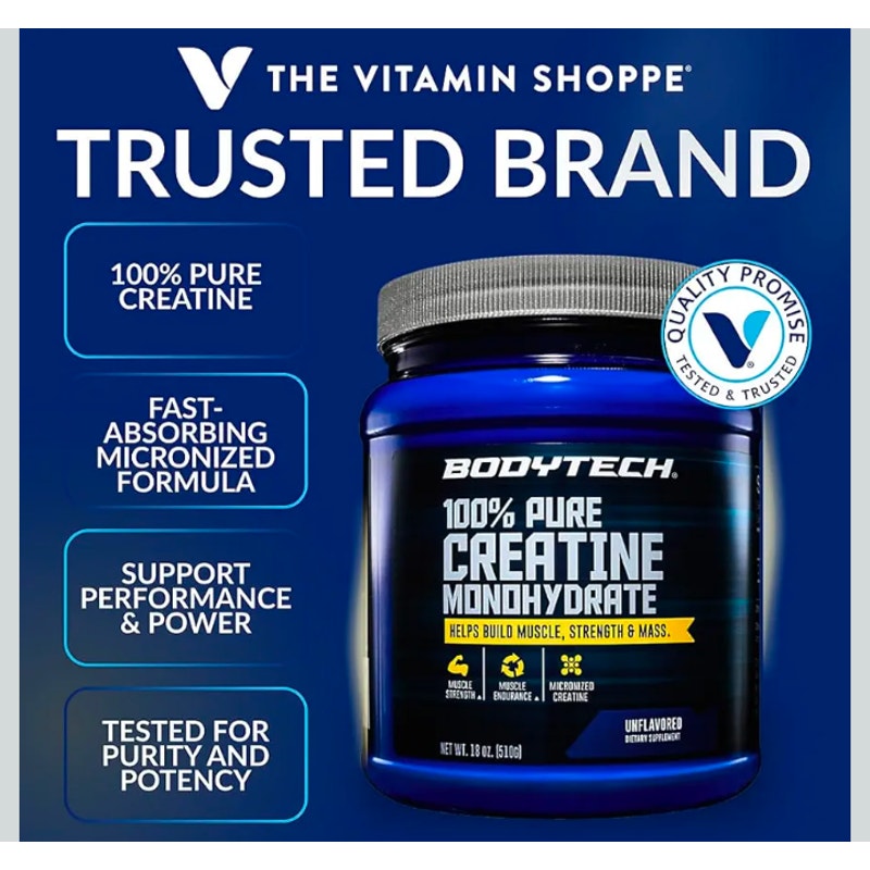 BodyTech Creatine Monohydrate Powder 18oz