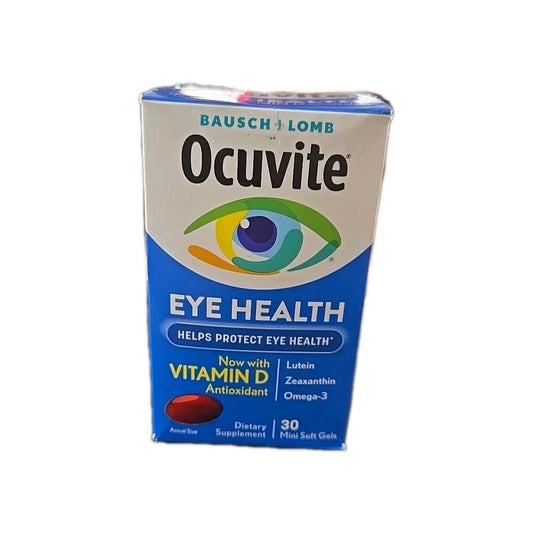 OCUVITE Bausch+Lomb MINI soft gels 30ct Exp 06/26 New