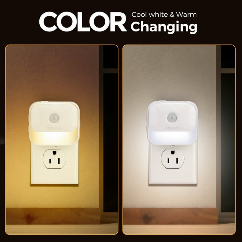 4-Pack Dimmable Motion Sensor LED Night Lights