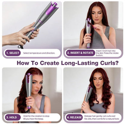 NEXPURE Automatic Curling Iron, 1" Ionic Deep Waver Hair Curler