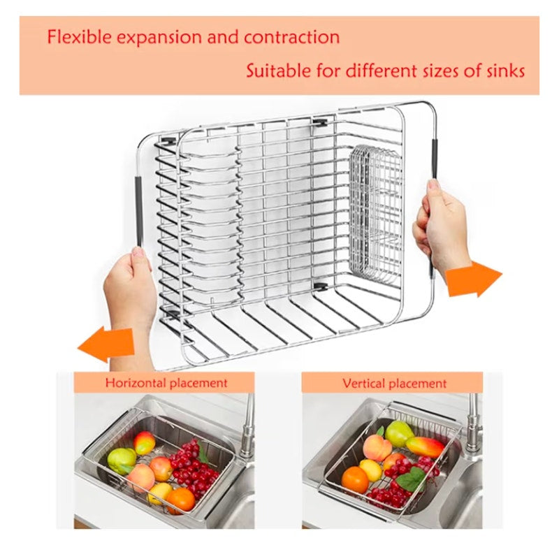 Stainless Steel Dish Drying Rack Expandable