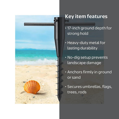 No Dig Portable umbrella holder, Flag,String Lights Pole,Fishing Rod
