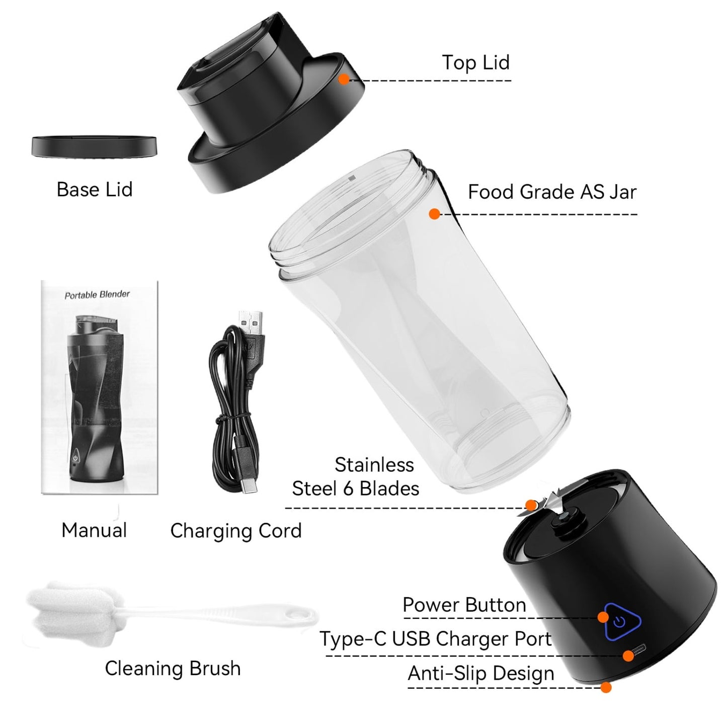 Rechargeable Portable Blender