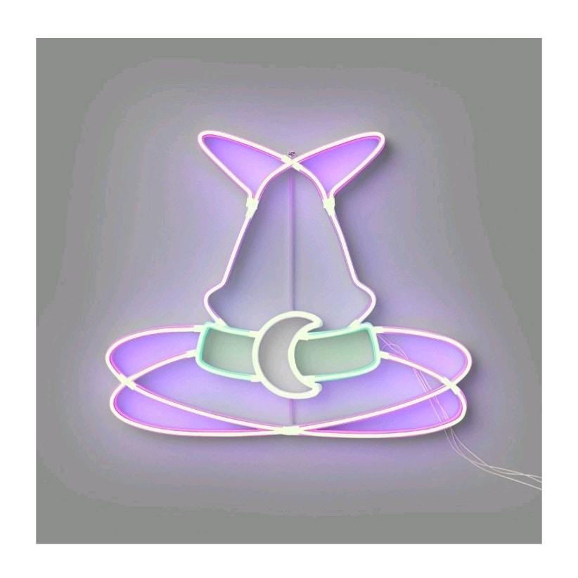 Hyde & EEK! LED Neon Animated Witch Hat Halloween Light Wall decor