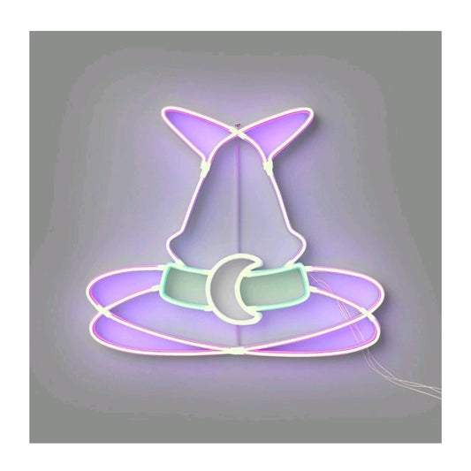 Hyde & EEK! LED Neon Animated Witch Hat Halloween Light Wall decor