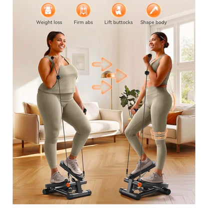 Stepper for Exercise, Stair Stepper with Resistance Bands
