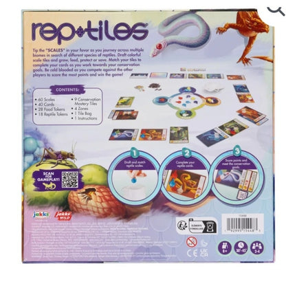 Jakks Rep-Tiles Board Game Ages 8+
