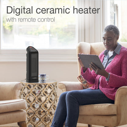 Lasko 16" Ceramic Tower Space HeaterOscillating, 2 Heat Settings