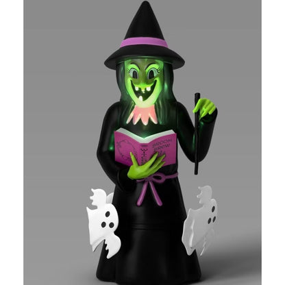 16.14" Light Sound & Motion Witch Halloween Decorative Hyde and EEK! Boutique