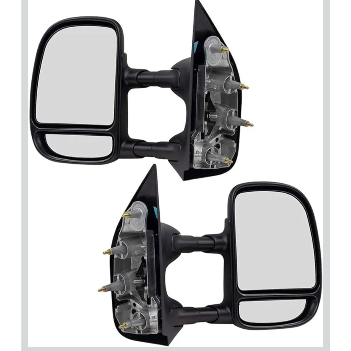 2Pcs Manual Tow Telescopic Side Mirrors For 2002-2016 Ford truck