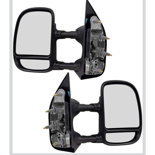 2Pcs Manual Tow Telescopic Side Mirrors For 2002-2016 Ford truck
