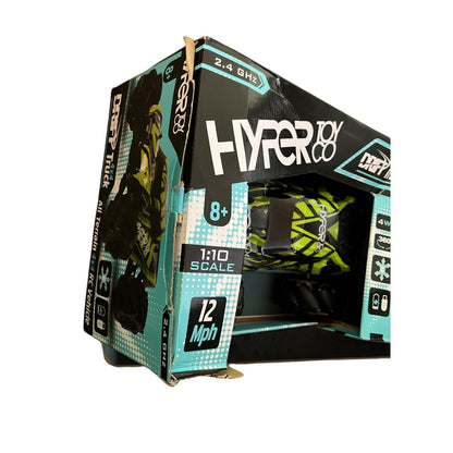 Hyper High-Speed RC Drift Race Truck - 1:10 Scale - Rechargeable - Green - New in Box