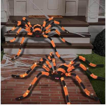 Giant 5 Foot Light up Halloween Spider with Red Eyes 48 LED