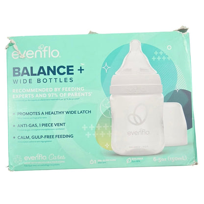Set of 6 Evenflo Feeding Premium Proflo Venting Balance Plus Wide Baby Bottles
