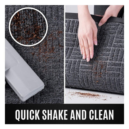 New All-Weather Door Floor Mat for Indoor or Outdoor 17.5 x 29.5"