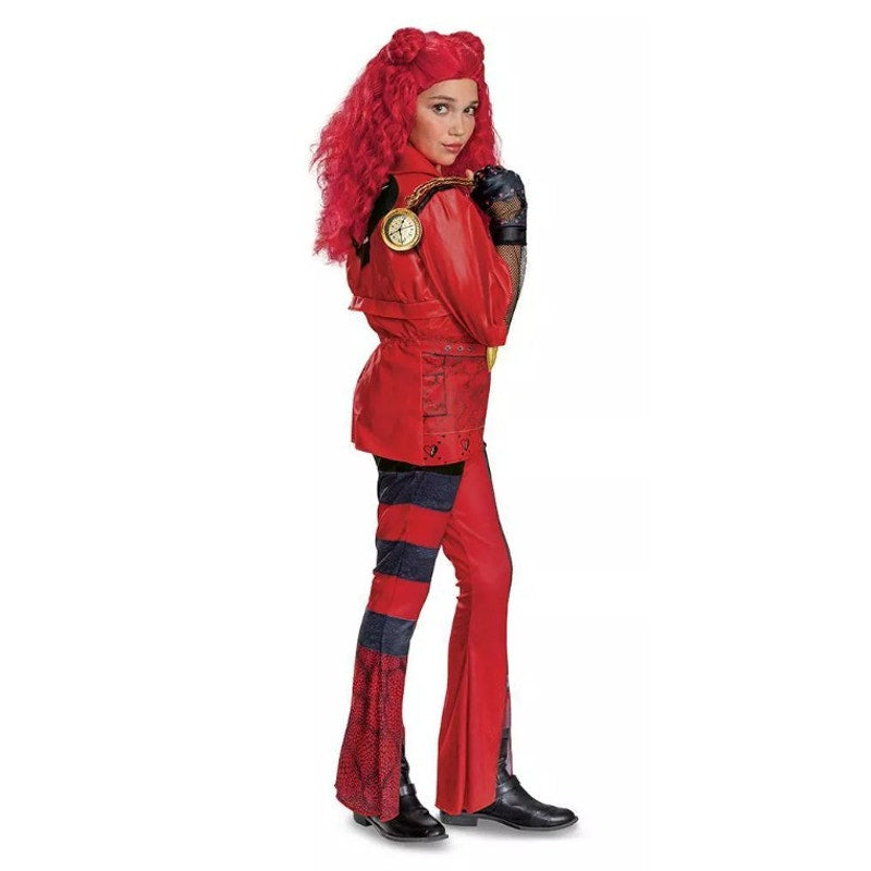 New Disney Descendants 4 Deluxe Kids' Halloween Costume Red Size S Small 4-6x