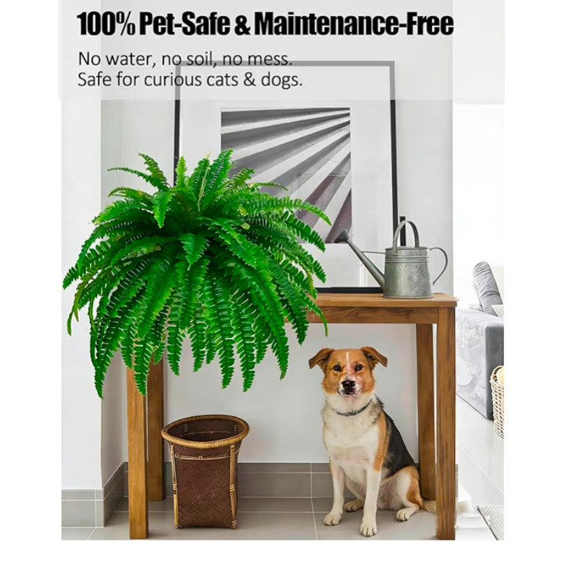 88 Branches Large Artificial Ferns 48IN Artificial Boston Fern