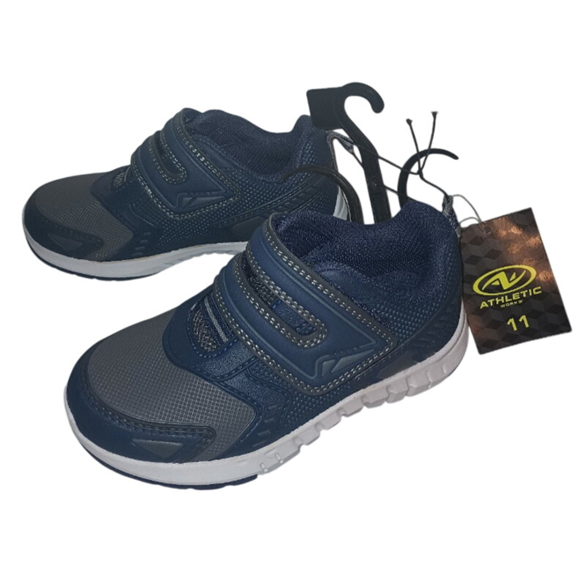 Athletic Works Toddler Boys Size 11 U-Strap Blue Shoes