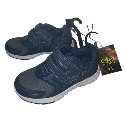 Athletic Works Toddler Boys Size 11 U-Strap Blue Shoes
