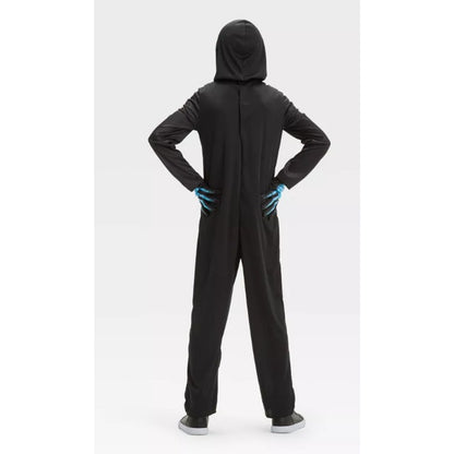 Hyde & EEK! Kids X-Ray Skeleton Halloween Costume Jumpsuit with Mask & Gloves - Size S (6-7) - New