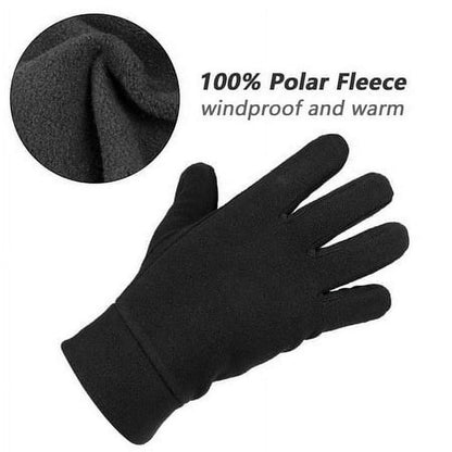 Mens & Womens Winter Gloves Polar Fleece Unisex Size Medium