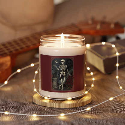 Dancing Skeleton Illustration Candle | 9oz Soy Candle