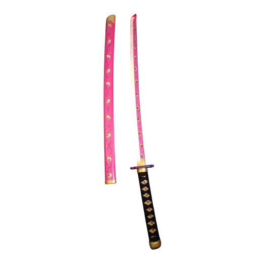 Demon Slayer - PINK LED Light Up Sword - Kokushibo Katana Great for Halloween