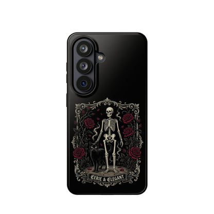 Eerie & Elegant Skeleton Phone Case — Magnetic Impact-Resistant