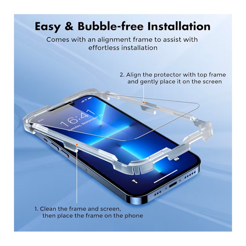 Tempered Glass Screen Protector for iPhone 16e/14/13/13 pro