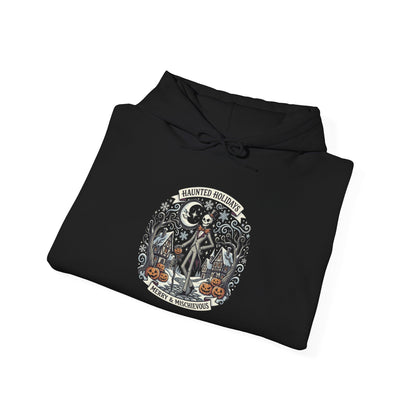 Vintage Skull and Roses hoodie | Gothic Botanical Illustration