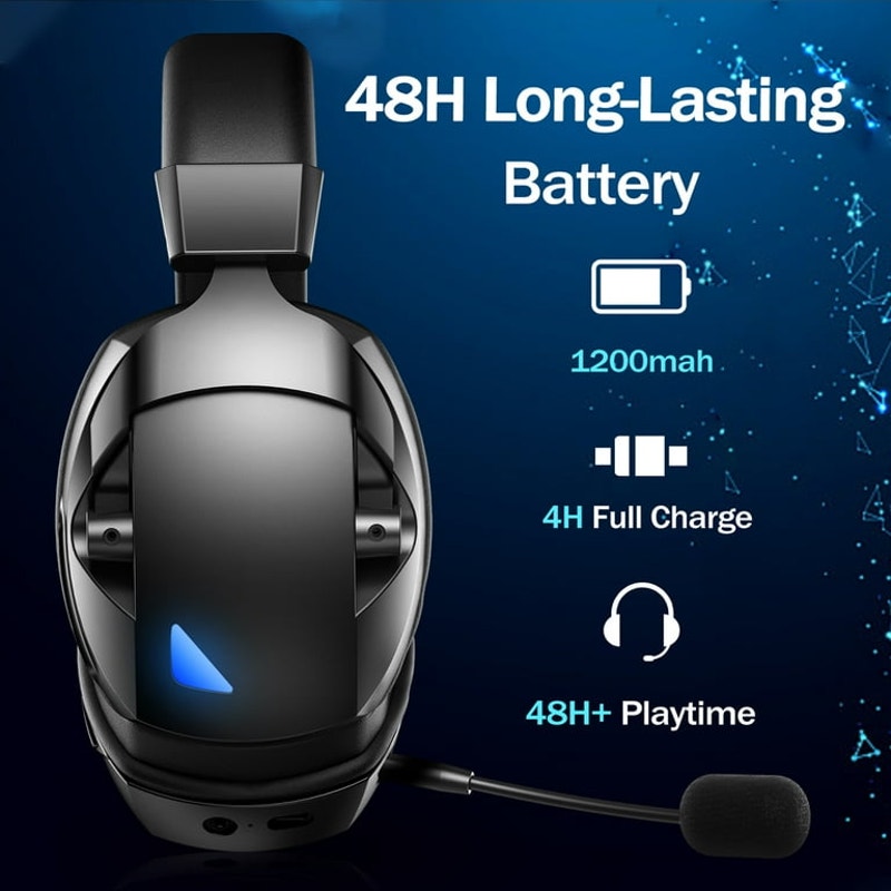 2.4GHz Wireless Gaming Headset for PS5/PS4/PC