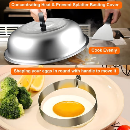 18 Pc. BBQ Griddle Accessories Kit, Flat Top Grill Accessories Set for griddles