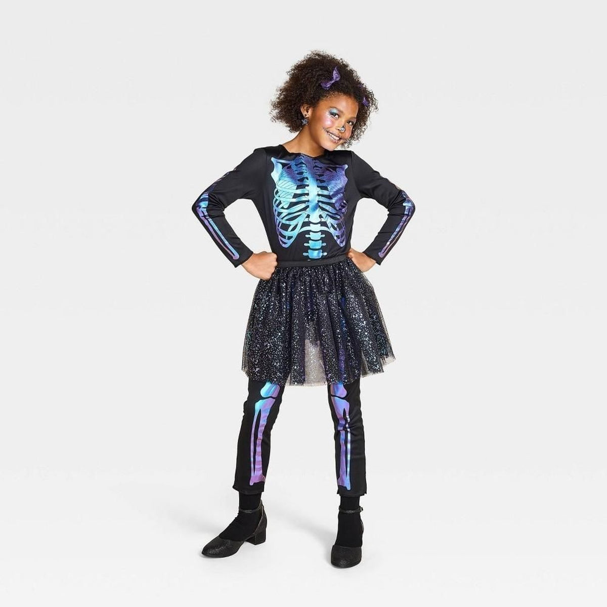 Skeleton Ballerina Costume Halloween Hyde and EEK! Size S