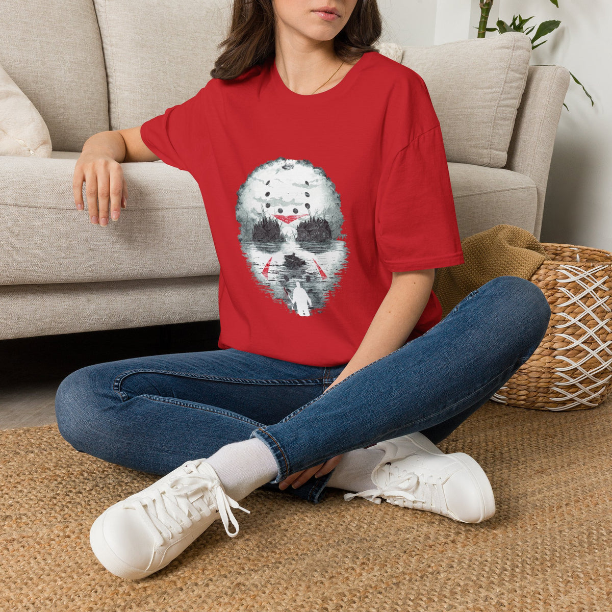 Horror Hockey Mask Friday The 13th T-Shirt —  Jason Inspired Graphic Tee