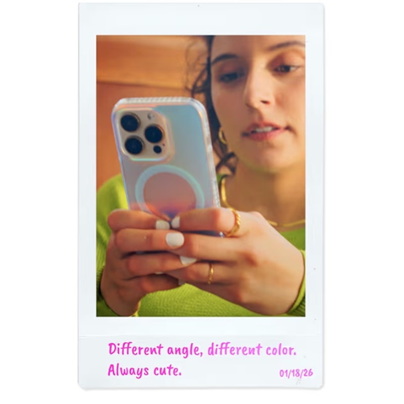 iPhone 15 Pro Case [Compatible with Magsafe] Fluorescent Holographic Iridescent