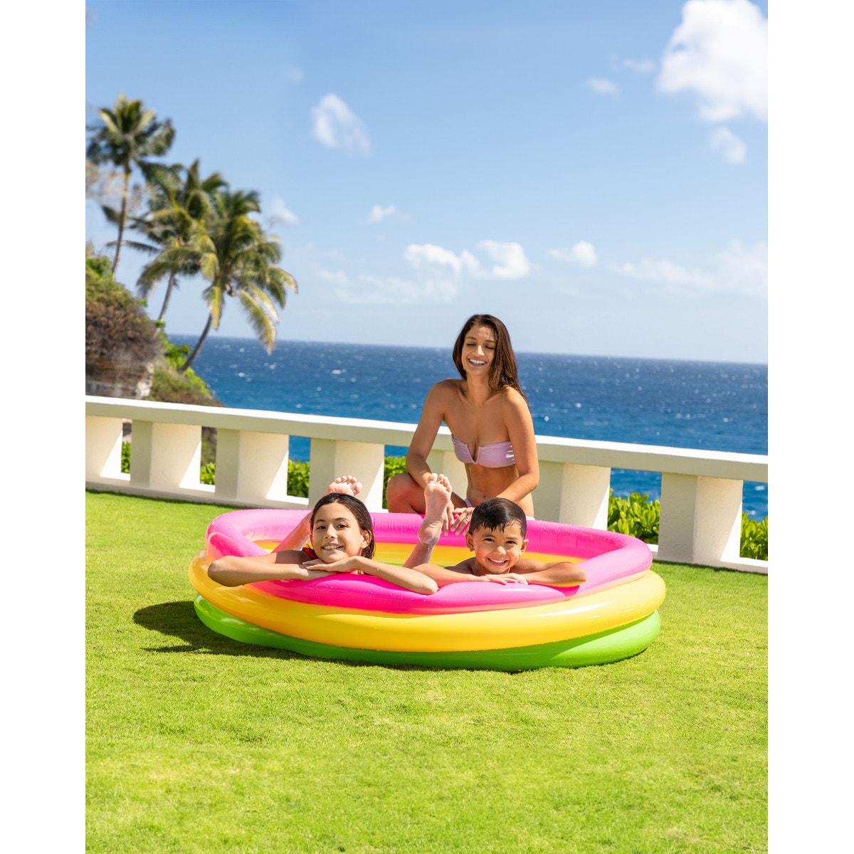 Sunset Glow Inflatable Pool 73 Gal 58"x13"