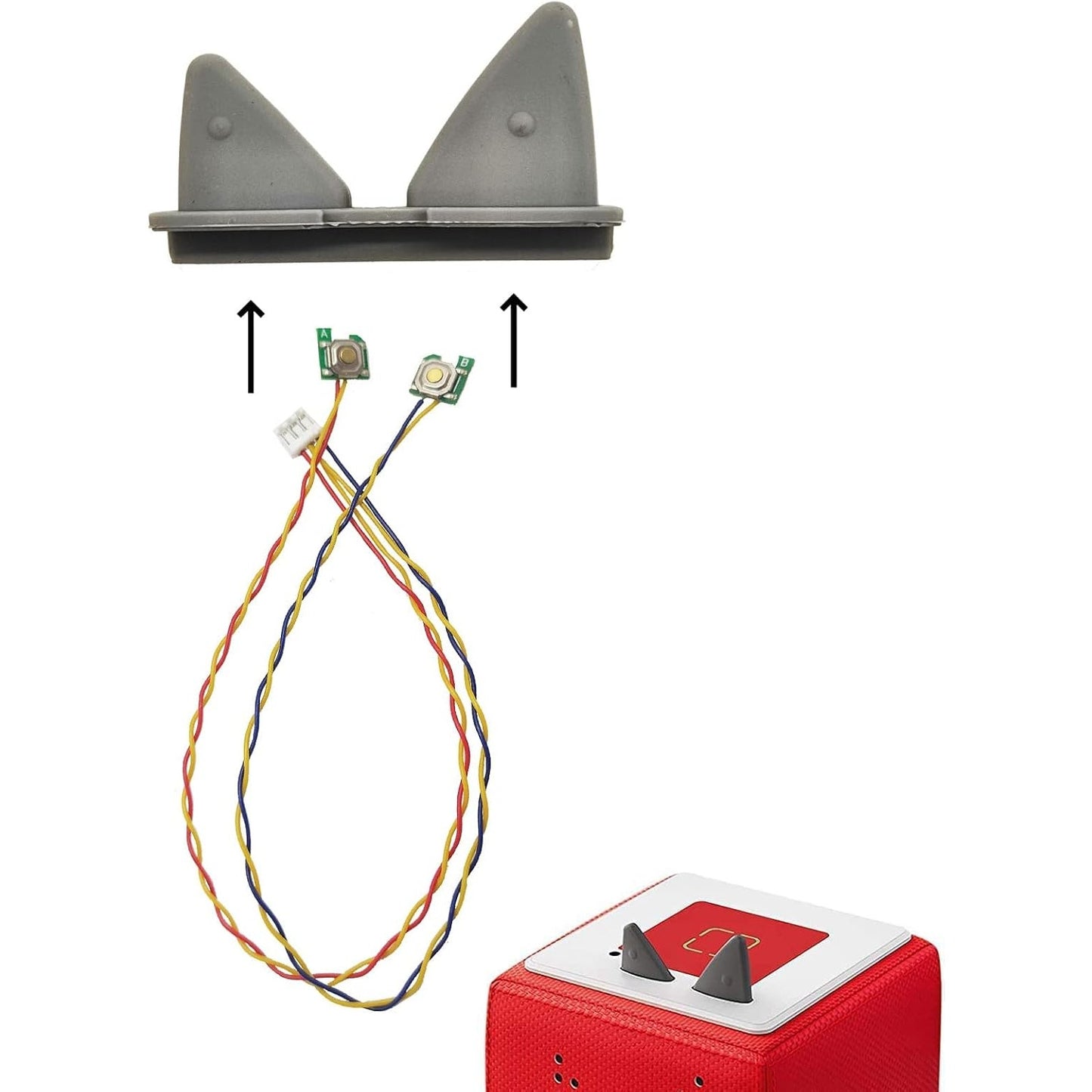Toniebox Ears Replacement Cables w/ Electronic Buttons for Tonies Ear Fix Button Repair