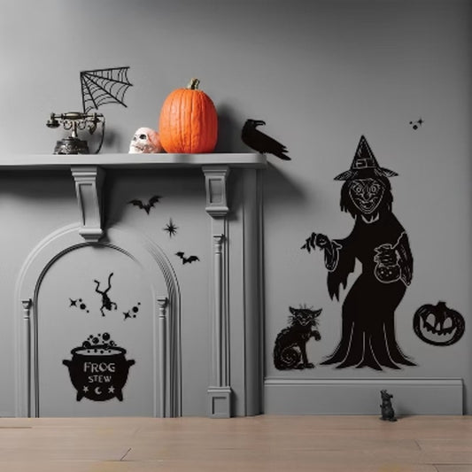 Witch Window or Wall Cling Wall Art Set - Hyde and EEK! Boutique