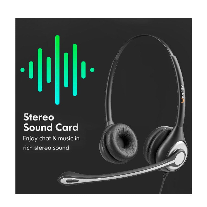 Comfort Fit USB Headset with Microphone for PC