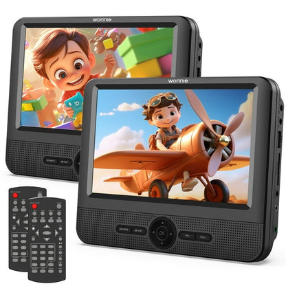 7.5” Dual DVD Player for Car, Portable