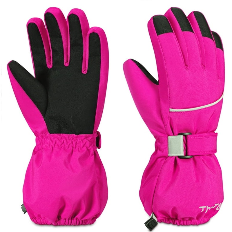 Kids Warm Gloves Winter Waterproof Size M 7-10 Years Old