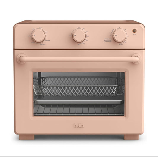 PINK bella Air Fry Fryer Toaster Oven w/ Convection Bake, Auto Shut Off, Timer New in Box