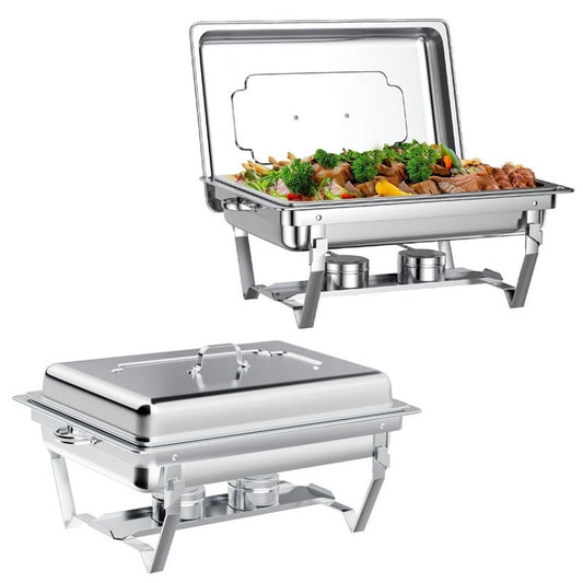 8QT Stainless Steel Chafing Dishes for Buffet
