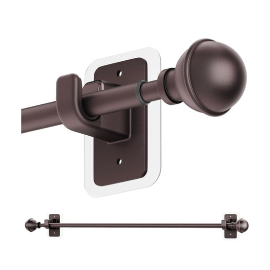 Bronze Curtain Rod for Window Adjustable from 27-65 inches