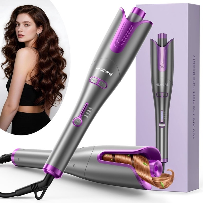 NEXPURE Automatic Curling Iron, 1" Ionic Deep Waver Hair Curler
