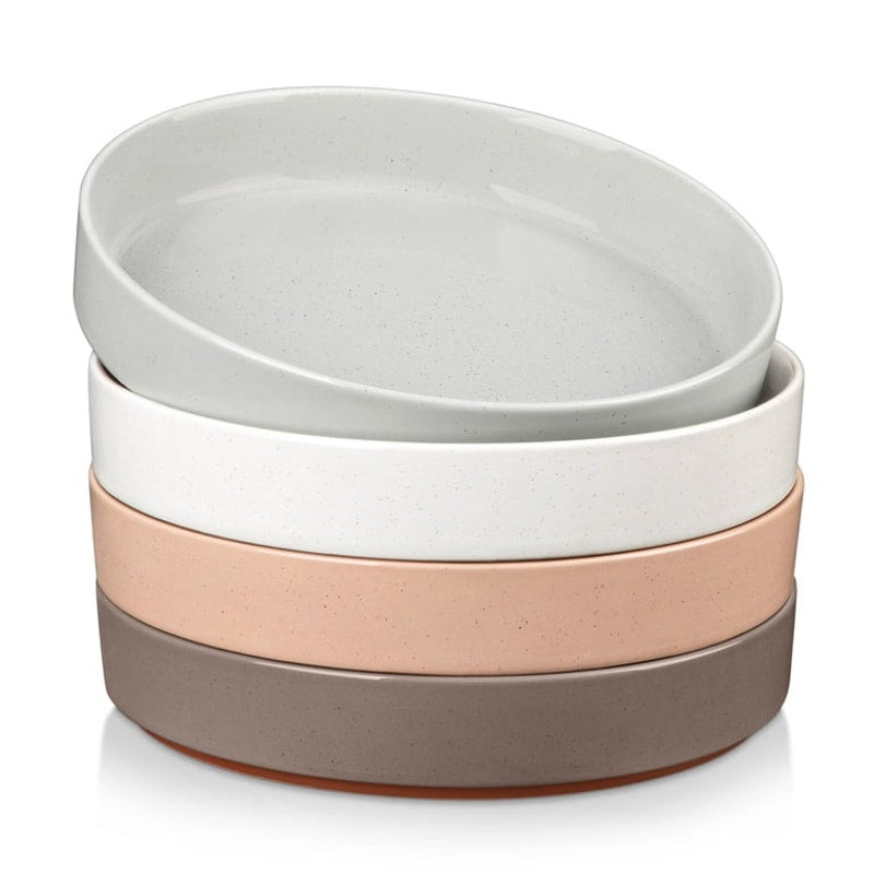 Vancasso Pasta / Salad  Bowls Set of 4, 38 oz Stoneware