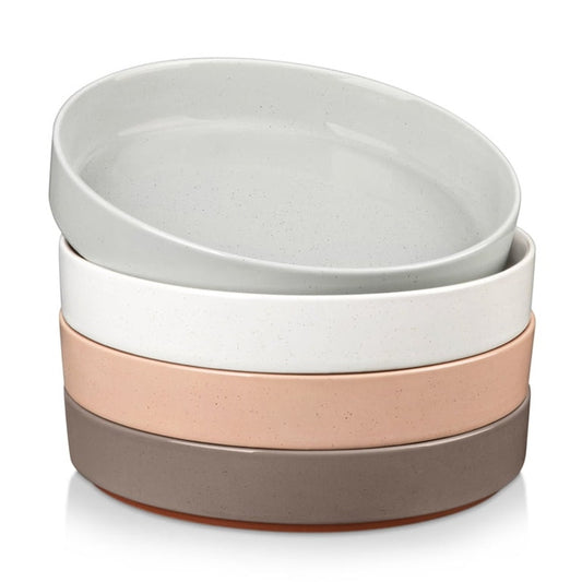 Vancasso Pasta / Salad  Bowls Set of 4, 38 oz Stoneware