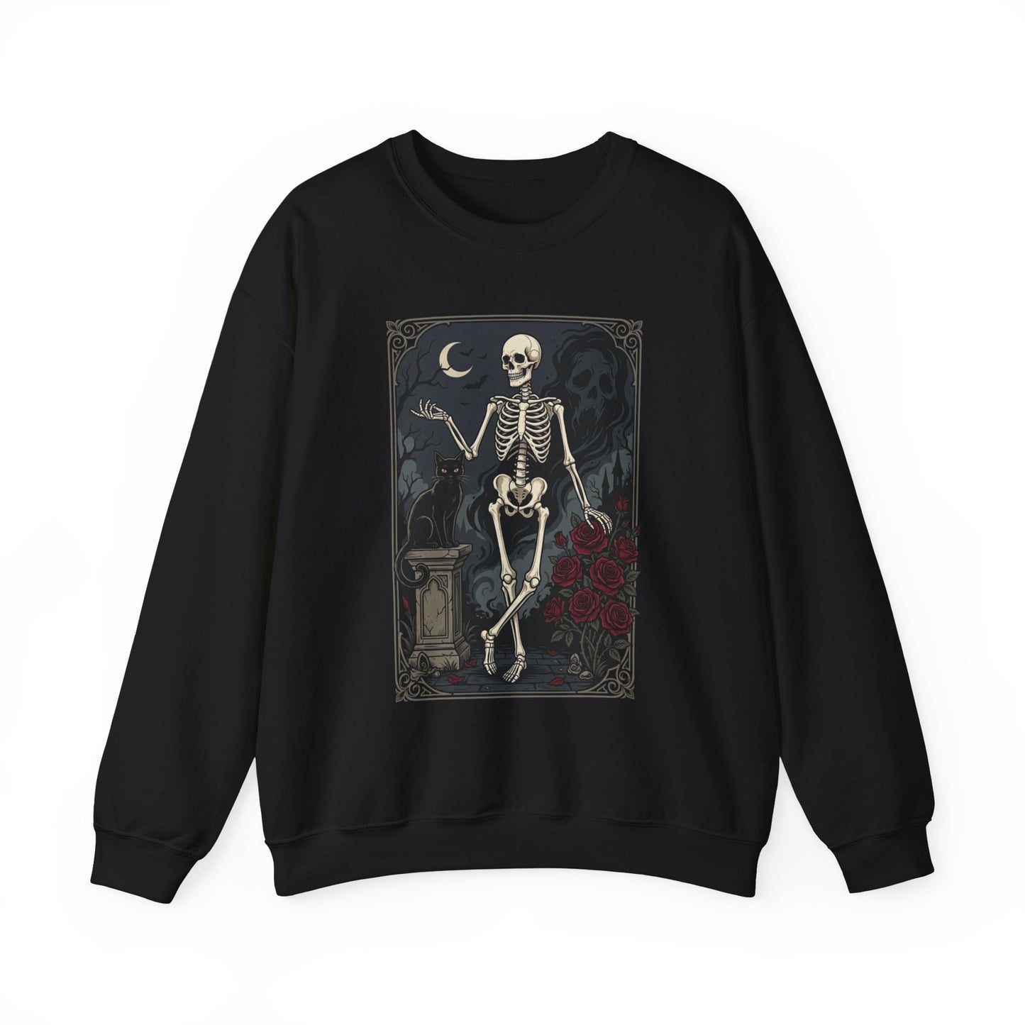 Skeleton Vintage Art Crewneck Sweatshirt